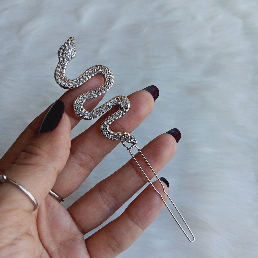 Snake Bling Hair Clip - Picture 9 of 13